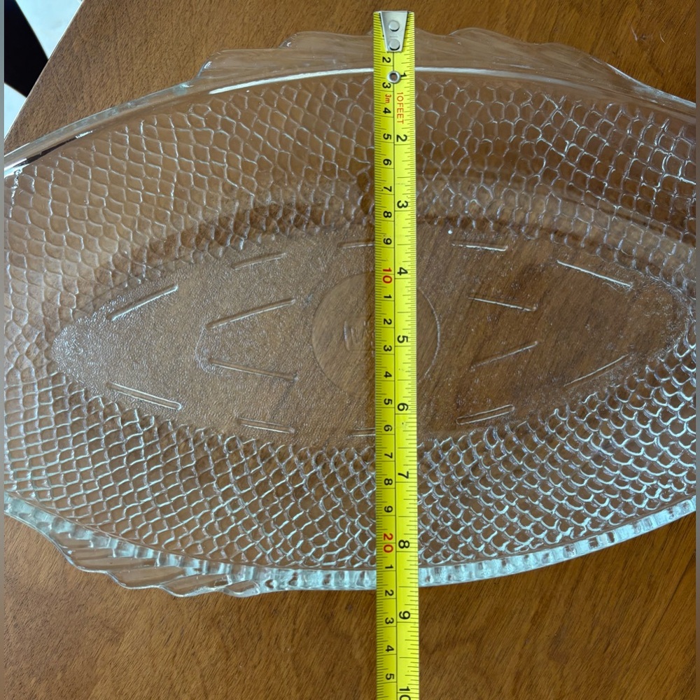 Vintage 18” Glasbake by McGee Glass Fish Baking or Serving Platter - Picture 10 of 11
